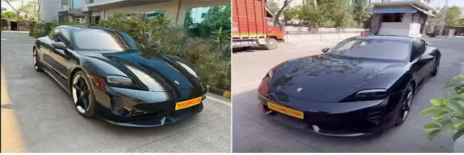 इंदौर की सड़कों पर दौड़ती दिखी 3 करोड़ की कार : युवा उद्योगपति ने खरीदी इलेक्ट्रॉनिक सुपर स्पोर्ट्स Taycan Turbo-S 